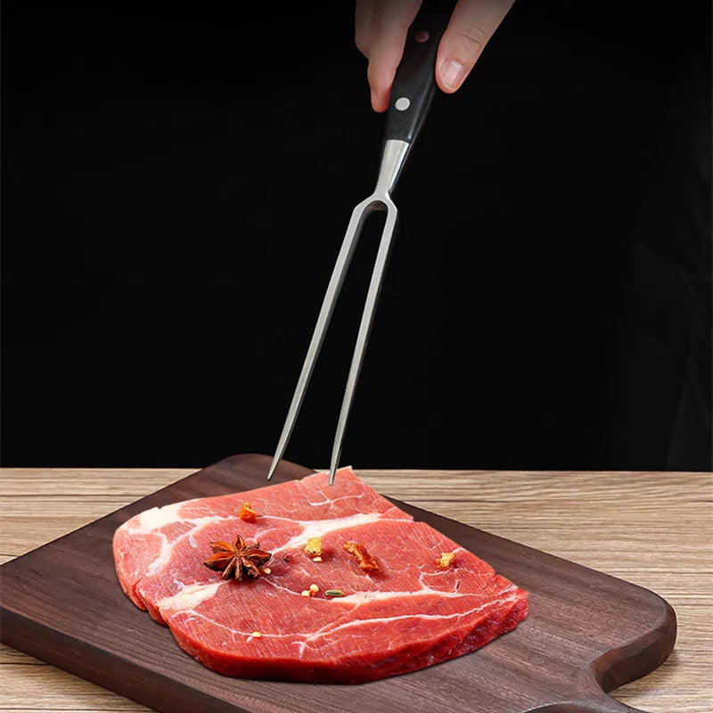 Garfo de churrasco carne grill ferramentas acessórios para churrasco aço inoxidável portátil ao ar livre churrasco acampamento cozinhar churrasqueira grill grill
