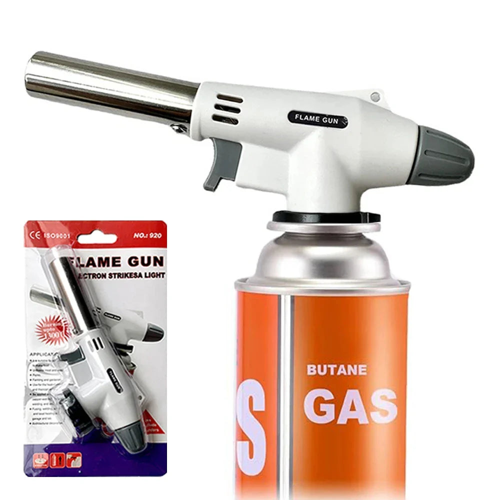 Pistola de chama portátil multifuncional, queimador de tocha para churrasco, acampamento, sobremesas, solda, ferramenta de aquecimento de cozinha, fl doméstico