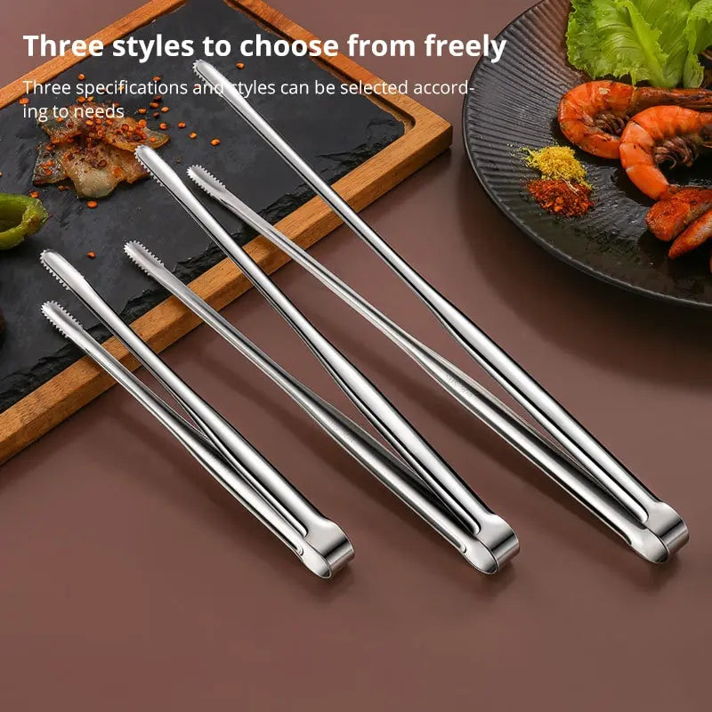Grampo de churrasco em aço inoxidável 304, Pinças Grill, Utensílios De Cozinha De Carne, Cozimento De Churrasco, Acessórios De Cozinha, Camping Suprimentos, 1Pc