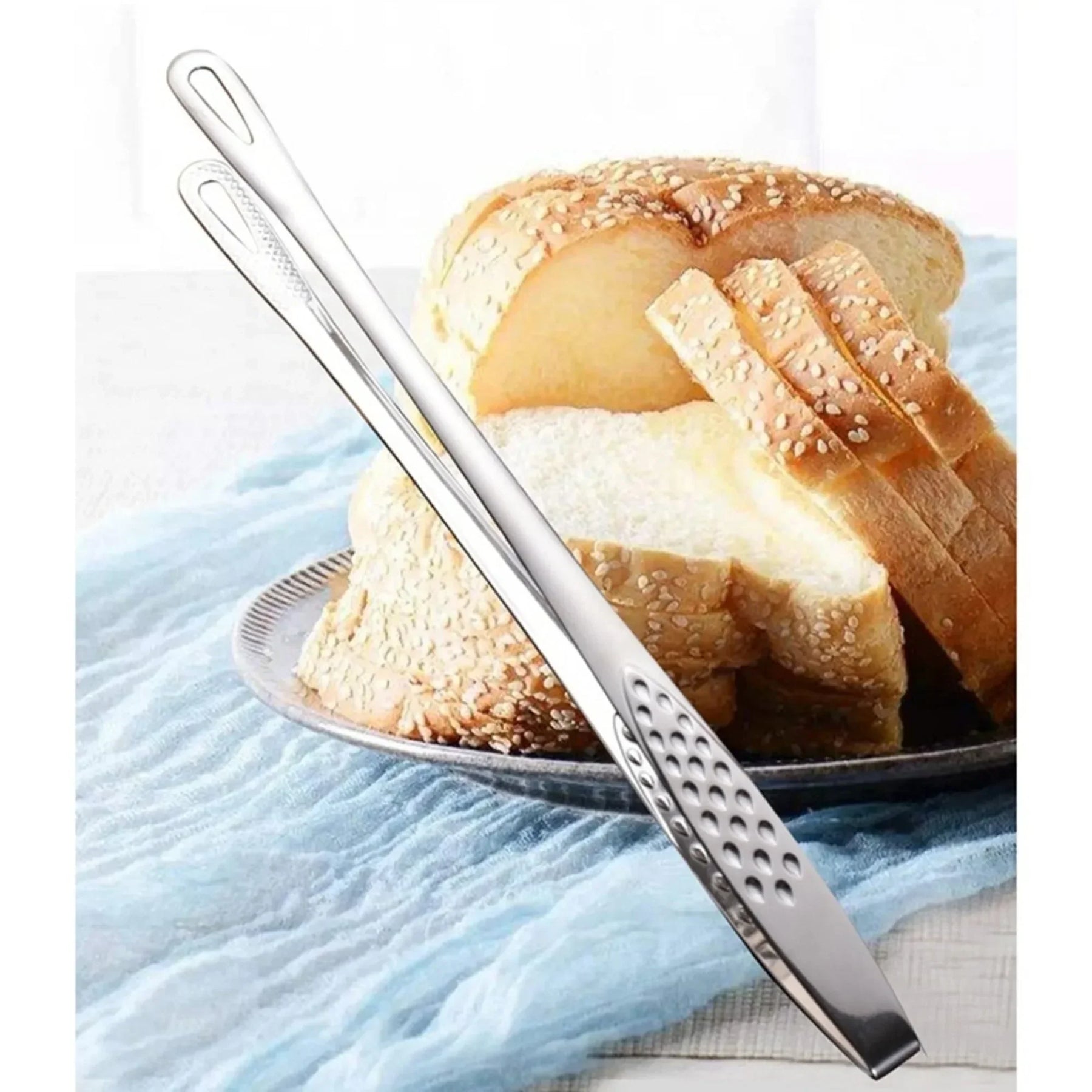 304 pinças de alimentos de aço inoxidável alça longa antiderrapante pinças de churrasco pinças de bife cozinha ferramentas de cozinha acessórios de cozinha