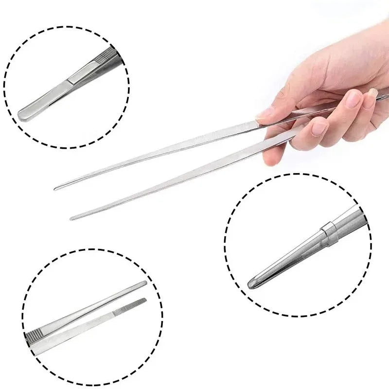 Pinça multifuncional para churrasco, pinça para comida, clipe para alimentos, utensílios de cozinha, aço inoxidável, pinça para churrasco, buffet, ferramenta para churrasco