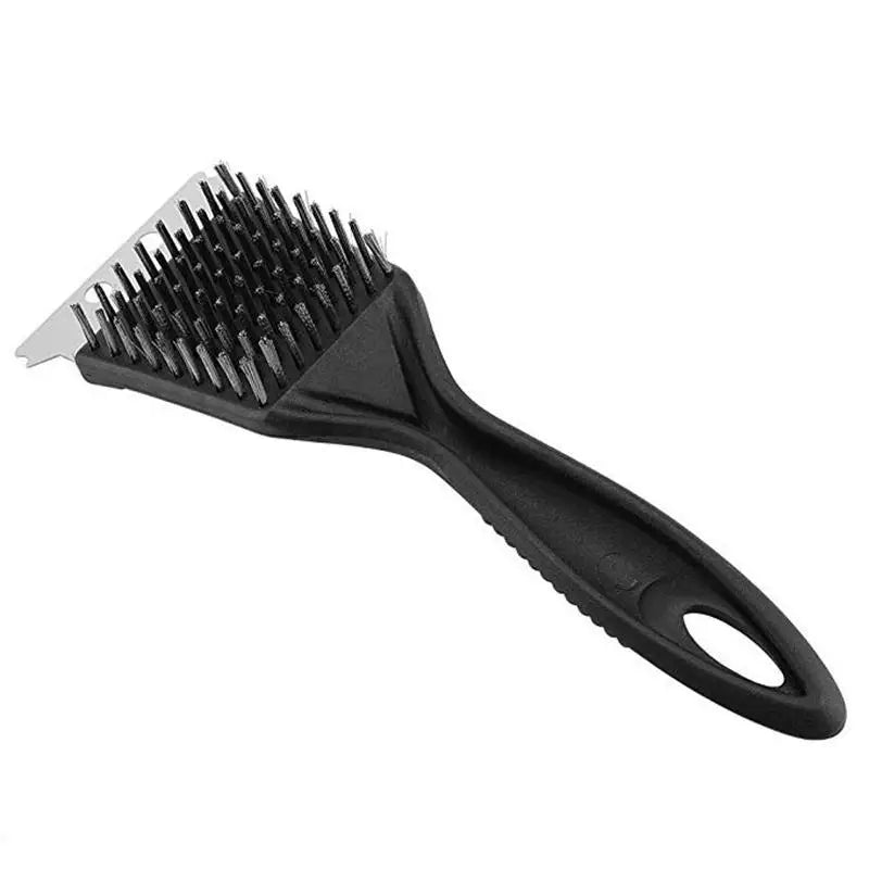 Escova para grelha de churrasco, cerdas de fio de aço, escovas de limpeza para churrasco, ferramenta de cozinha durável, kit de gás para churrasco ao ar livre e casa, acessórios