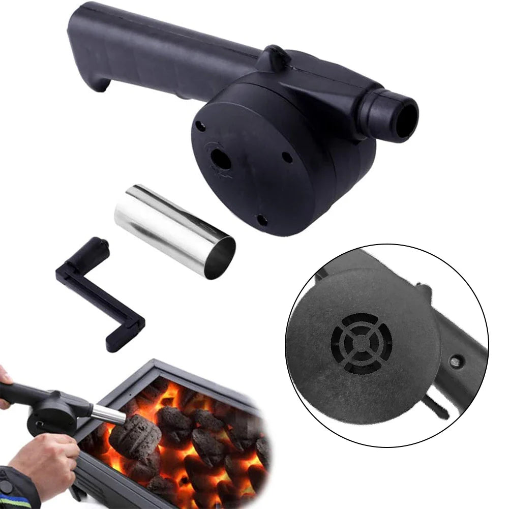 Ventilador de churrasco ao ar livre ventilador de ar de manivela portátil churrasqueira fogo fole ferramentas piquenique acampamento acessórios churrasco