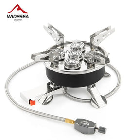 Widesea-Camping Tourist Burner, Fogão a Gás Portátil, Panelas, Piquenique, Churrasco, Suprimentos Turismo, Exterior, Recreação, 8800W