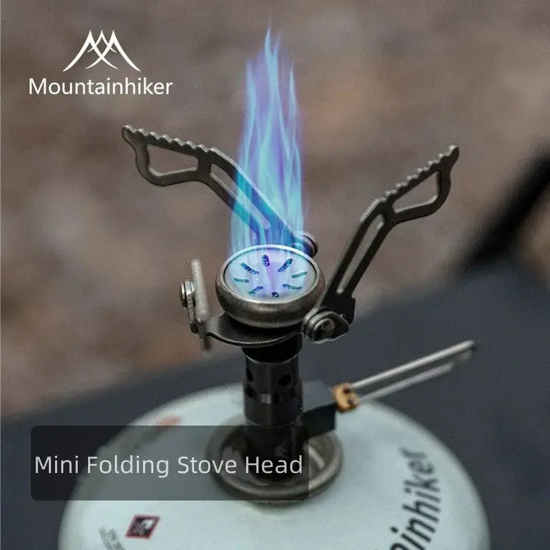 Mountainhiker acampamento turista queimador grande potência mini fogão a gás panelas dobrável portátil ao ar livre piquenique churrasco forno de sobrevivência