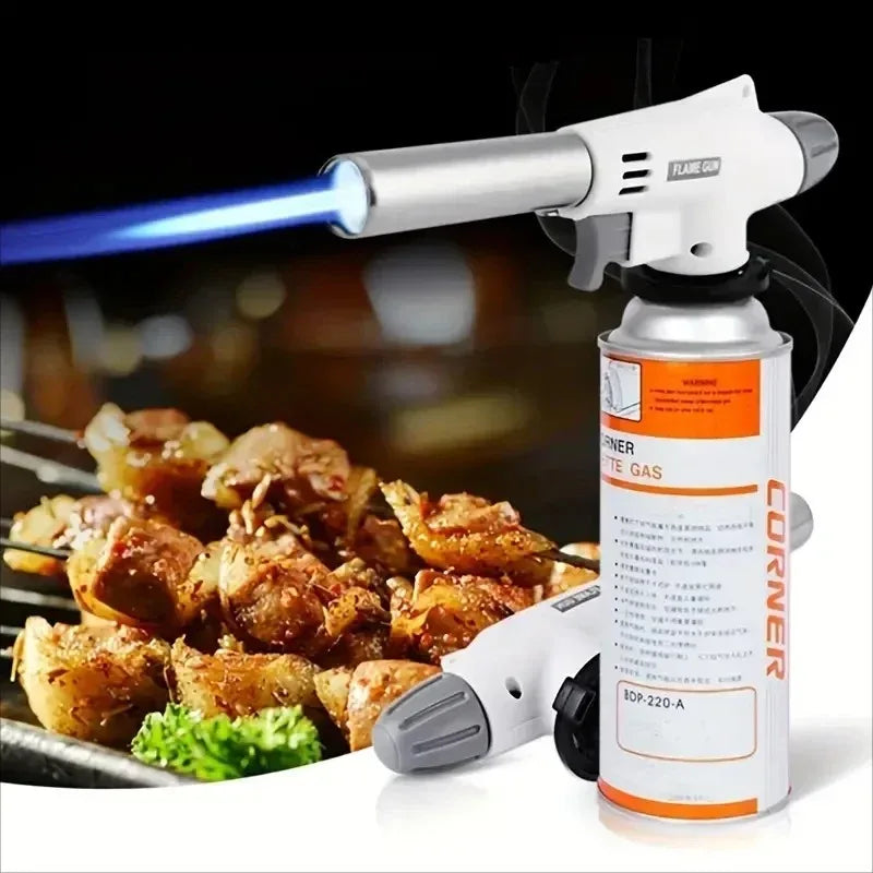 Pistola de chama portátil multifuncional, queimador de tocha para churrasco, acampamento, sobremesas, solda, ferramenta de aquecimento de cozinha, fl doméstico