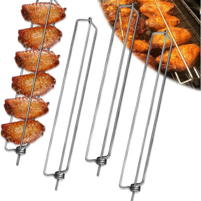 Novo produto 3 pçs wingrailsgrilling garfo de churrasco ao ar livre frango asa grill churrasco ferramentas