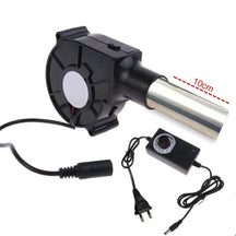 Ventilador para churrasco 220v, motor de explosão pequeno com coleta de ar, velocidade ajustável, ferramenta de cozinha, tomada eua/ue, ventilador portátil para churrasco, acampamento