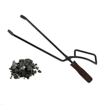 1pc ponto churrasco clipes de carbono queima pinças clipes de carvão pato fervido pinças de carbono não quente punho de madeira maciça clipes de carbono