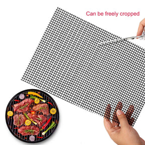 Almofada de grade para churrasco antiaderente, resistente a altas temperaturas, malha reutilizável, facilmente limpa, almofadas de cozinha, ferramenta de grelha 40x30cm
