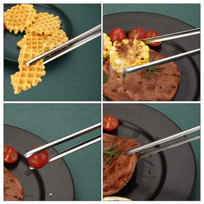 Grampo de churrasco em aço inoxidável 304, Pinças Grill, Utensílios De Cozinha De Carne, Cozimento De Churrasco, Acessórios De Cozinha, Camping Suprimentos, 1Pc