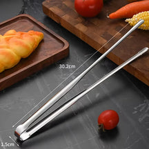 Grampo de churrasco em aço inoxidável 304, Pinças Grill, Utensílios De Cozinha De Carne, Cozimento De Churrasco, Acessórios De Cozinha, Camping Suprimentos, 1Pc