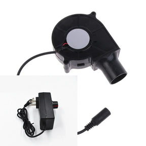 Ventilador para churrasco 220v, motor de explosão pequeno com coleta de ar, velocidade ajustável, ferramenta de cozinha, tomada eua/ue, ventilador portátil para churrasco, acampamento