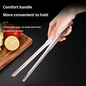 Grampo de churrasco em aço inoxidável 304, Pinças Grill, Utensílios De Cozinha De Carne, Cozimento De Churrasco, Acessórios De Cozinha, Camping Suprimentos, 1Pc