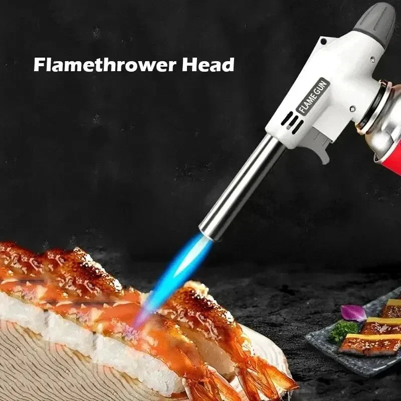 Pistola de chama portátil multifuncional, queimador de tocha para churrasco, acampamento, sobremesas, solda, ferramenta de aquecimento de cozinha, fl doméstico