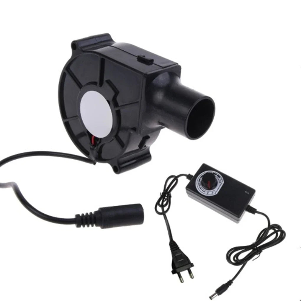 Ventilador para churrasco 220v, motor de explosão pequeno com coleta de ar, velocidade ajustável, ferramenta de cozinha, tomada eua/ue, ventilador portátil para churrasco, acampamento
